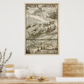 Engelberg Wintersport, Suisse, Affiche de ski (Cuisine)