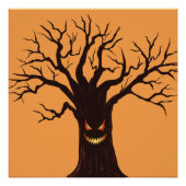 Engelbewaar Halloween Boom Gezicht Perfect Poster (Voorkant)