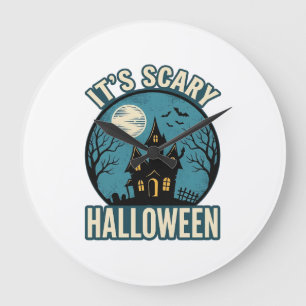Engelbewaarder Halloween Spokenhuis Vintage T-shir Grote Klok
