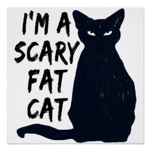 Engelbewaarder Halloween Zwarte Kat Ontwerp grafis Perfect Poster