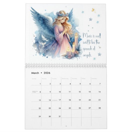 Engelen en Gezegden Kalender (Mar 2026)