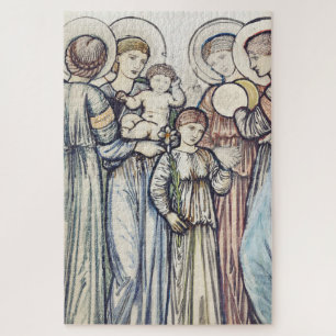 Engelen en Kinderen door Sir Edward Burne-Jones Legpuzzel