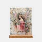 Engelen en Rozen in stijl Acryl Bord (Voorkant)