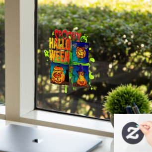 Engelen Halloween Raamsticker