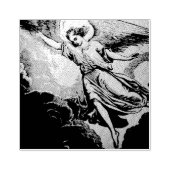 ENGELEN Hout Art Stamp Rubberstempel (Afrduk)