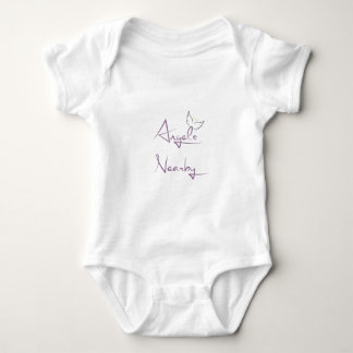 Engelen in de buurt geloof/cadeau voor de doop bab romper