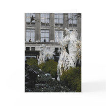 Engelen in Manhattan, Nyc- Kerstkaart