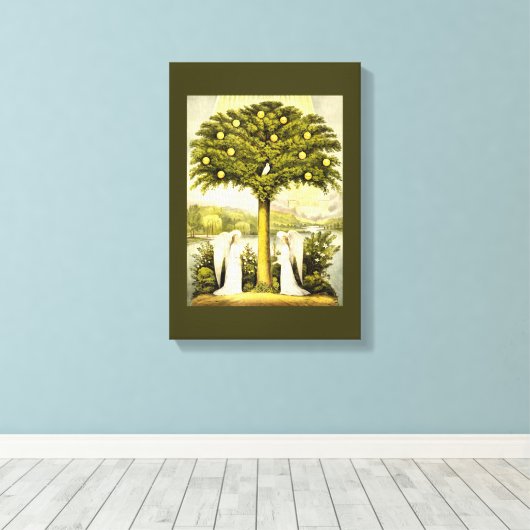 engelen keer voorbij omhuld canvas (Insitu (Houten vloer))