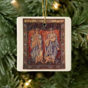 Engelen Laudantes (Prijzende engelen) van Burne Jo Keramisch Ornament