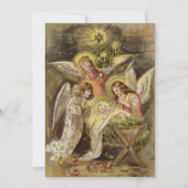 Engelen met Baby Jezus | Vintage kerst (Voorkant)