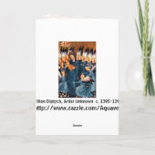 Engelen Omringend Maagd & Christus Kind Feestdagen Kaart (Achterkant)