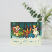 Engelen op de weg feestdagenkaart (Staand voorkant)