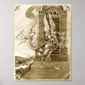  engelen sepia poster (Voorkant)