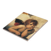 Engelen van de Sixtijnse Madonna door Raphael Sanz Tegeltje (Zijkant)