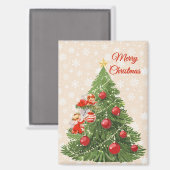 Engelen versieren de kerstboom magneet (Voorkant / Achterkant)