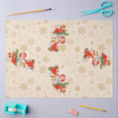 Engelen versieren de kerstboom tissuepapier (Craft)