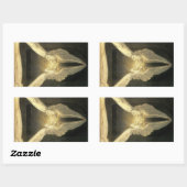 engelen zweven over Jezus Christus Rechthoekige Sticker (Vel)