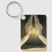  engelen zweven over Jezus Christus Sleutelhanger (Voorkant)