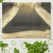 engelen zweven over Jezus Christus Theedoek (Gevouwen)