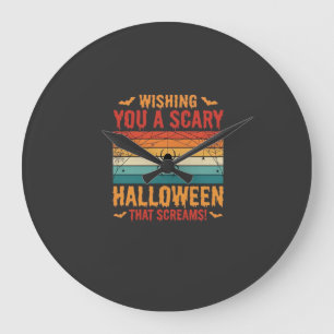 Engelenbak Halloween Spinnenweb Zonsondergang Desi Grote Klok