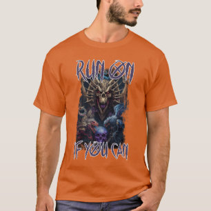 Engelenbak Horror Film Monster Ren Als Je Kan Hall T-shirt