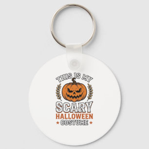 Engeleng Halloween Kostuum Pompoen Vintage Vector Sleutelhanger