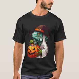 Engelengruwel Halloween Leguaan Spookachtige Snoep T-shirt