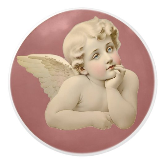 Engelenknop Keramische Knop (Voorkant)