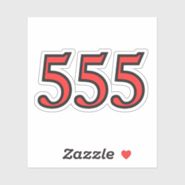 Engelennummer 555 met zegeningen sticker