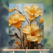 Engelentrompet - Impasto Floral Acryl Bord (Neutraal)