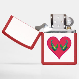 Engelenvissen Tweeling in een Rode Hart - Illustra