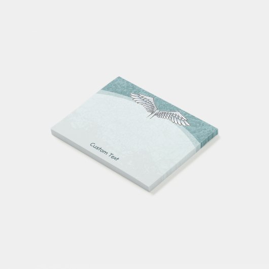 Engelenvleugels Blauw Post-it® Notes (Schuin)