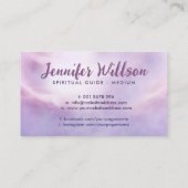 Engelenvleugels en oneindigheidssymbool - zachte p visitekaartje (Achterkant)