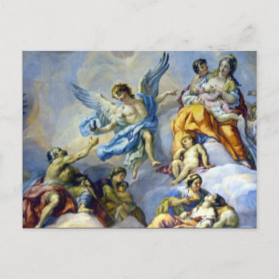engelenvleugels in fresco briefkaart