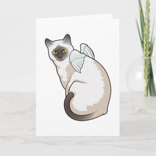 Engelenvleugels kat kaart (Voorkant)