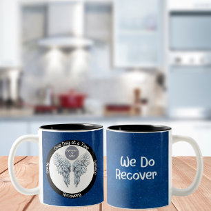 Engelenvleugels - Op Maat Gemaakte 12 Stappen Hers Tweekleurige Koffiemok