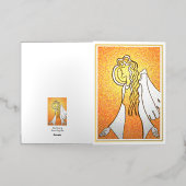 Engelenzegeningen folie wenskaart (Buiten Laag)