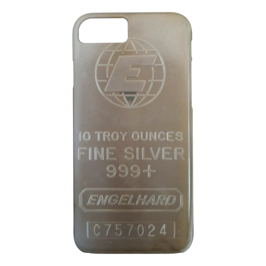 Engelhard Silver Bar Iphone cover (Achterkant)