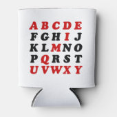 Engels alfabet blikjeskoeler (Voorkant)