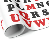 Engels alfabet cadeaupapier (Rol Hoek)