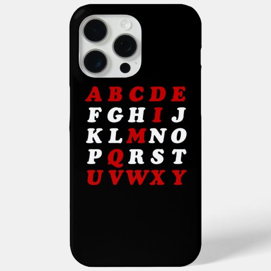 Engels alfabet Case-Mate iPhone case (Achterkant)
