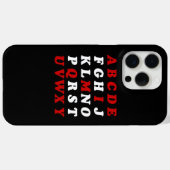 Engels alfabet Case-Mate iPhone case (Achterkant (horizontaal))