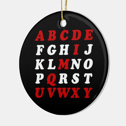 Engels alfabet keramisch ornament (Links)