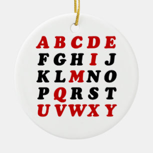 Engels alfabet keramisch ornament