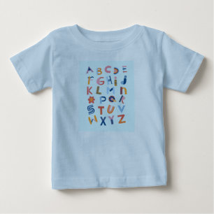 Engels alfabet kinder t-shirt