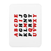 Engels alfabet magneet (Verticaal)