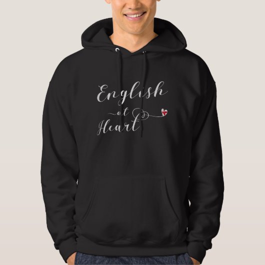 Engels At Heart, Engeland Hoodie (Voorkant)