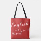 Engels at Heart Grocery Bag, Engeland Tote Bag (Achterkant)