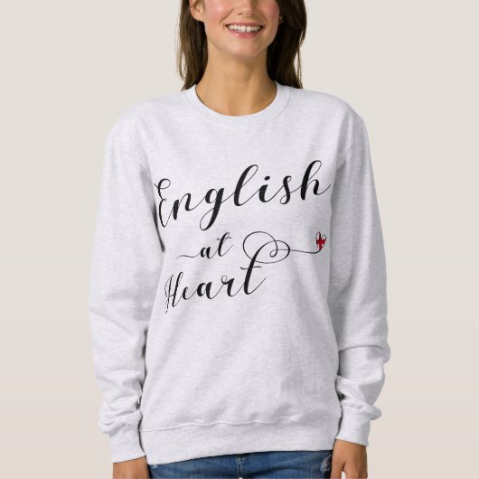 Engels At Heart Sweatshirt, Engeland Trui (Voorkant)