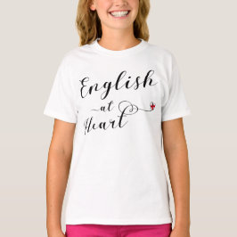 Engels at Heart Tee Shirt, Engeland T-shirt